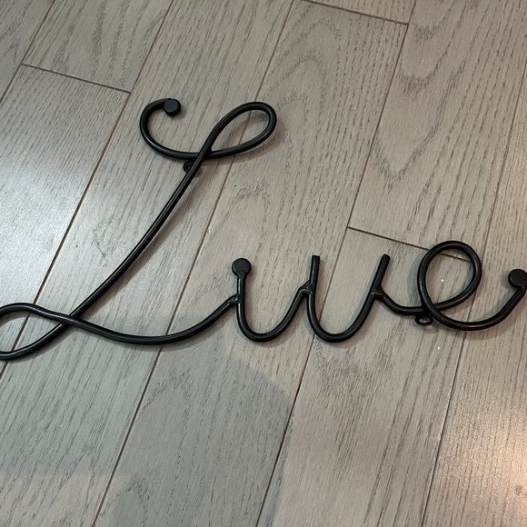 COPY - Metal Words in Cursive Live Laugh Hope 6" High Christmas Home Decor - Picture 8 of 12